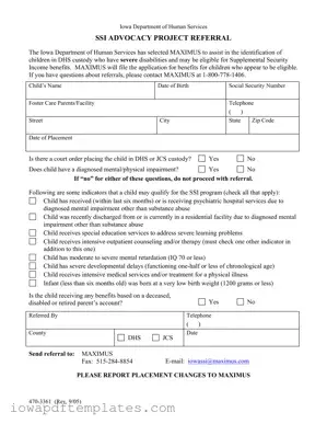 Free Iowa 470 3361 Template